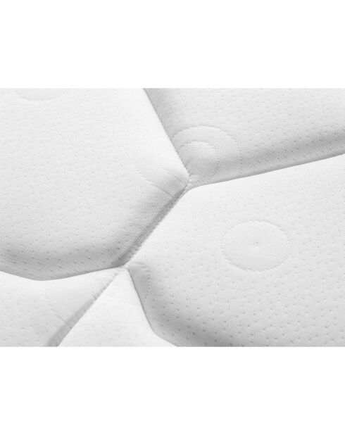 Matelas en mousse double face Fabio blanc/noir - 200x140 cm