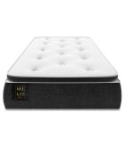 Matelas à ressorts ensachés Este blanc/noir - 200x90 cm