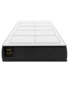 Matelas à ressorts ensachés Galileo blanc/noir - 190x90 cm