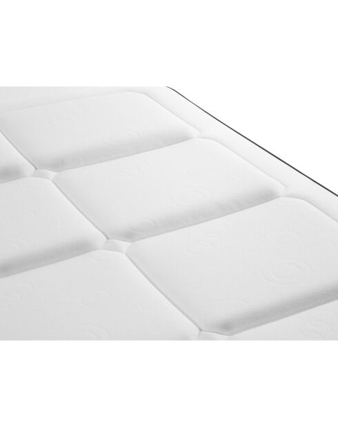 Matelas à ressorts ensachés Galileo blanc/noir - 190x140 cm
