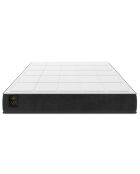 Matelas à ressorts ensachés Galileo blanc/noir - 200x180 cm