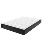 Matelas à ressorts ensachés Galileo blanc/noir - 200x180 cm