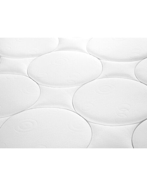 Matelas en mousse double face Gianni blanc/noir - 190x140 cm