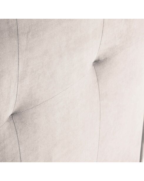 Tête de lit en velours Monica beige - 160x120 cm