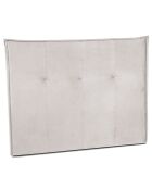 Tête de lit en velours Monica beige - 160x120 cm