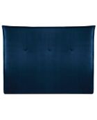 Tête de lit en velours Monica bleu roi - 160x120 cm