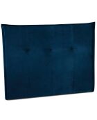 Tête de lit en velours Monica bleu roi - 160x120 cm