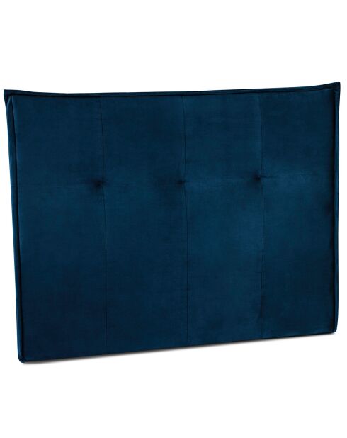 Tête de lit en velours Monica bleu roi - 160x120 cm