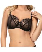 Soutien-gorge soft Giselle noir/argenté