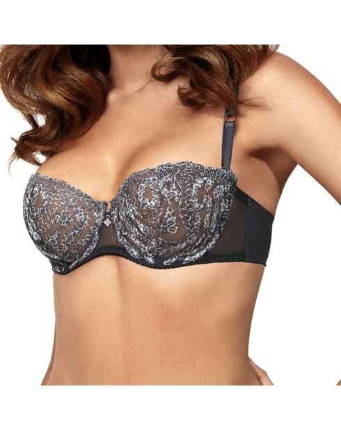 Soutien-gorge balconnet soft Naria graphite