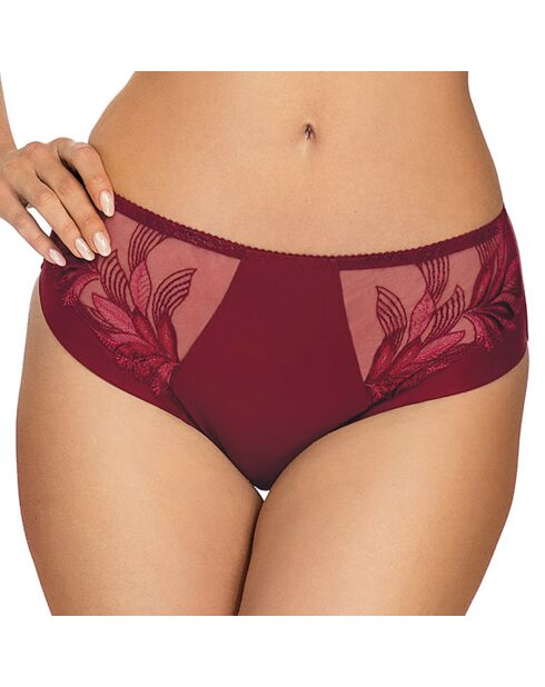 Culotte taille haute Cindy bordeaux