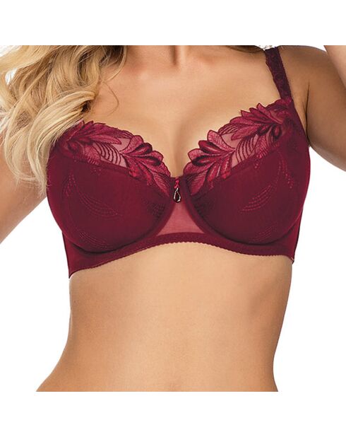 Soutien-gorge semi-soft Cindy bordeaux