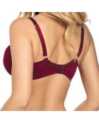 Soutien-gorge semi-soft Cindy bordeaux