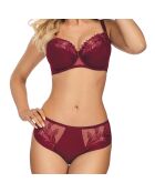 Culotte taille haute Cindy bordeaux