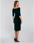 Robe Thanina vert foncé