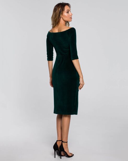 Robe Thanina vert foncé