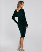 Robe Frida vert foncé