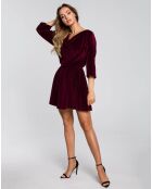 Robe Leyla bordeaux