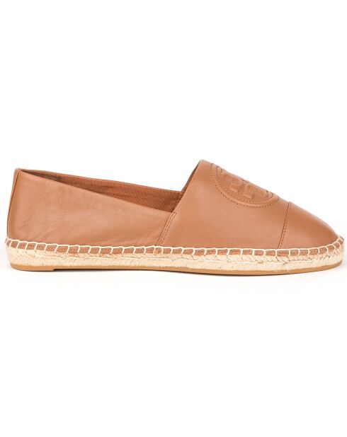 Espadrilles en Cuir Benton camel