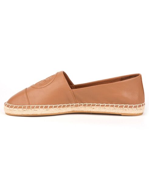Espadrilles en Cuir Benton camel
