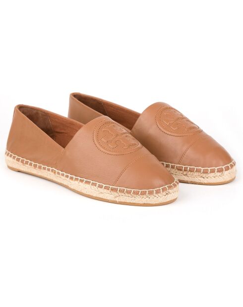 Espadrilles en Cuir Benton camel