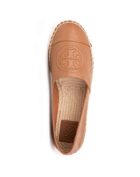 Espadrilles en Cuir Benton camel