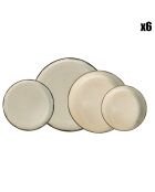 Service de table en Porcelaine beige - 24 pièces