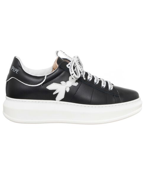 Sneakers en Cuir Bee noires
