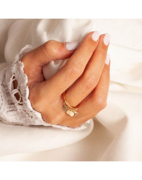 Bague ajustable Tissia dorée