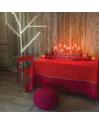 Nappe en Lin & Coton Contes D'Hiver airelle -  175x175 cm