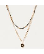 Collier Norala doré/noir