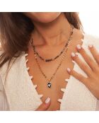Collier Norala doré/noir