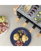 Raclette & pierre à cuire design WOD12 bois - 8 personnes