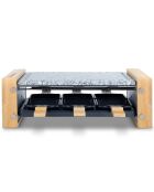 Raclette & pierre à cuire design WOD 6 bois - 6 personnes