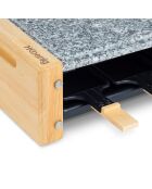 Raclette & pierre à cuire design WOD 6 bois - 6 personnes