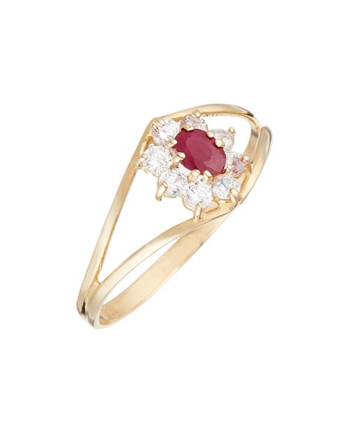 Red Queen geelgouden ring