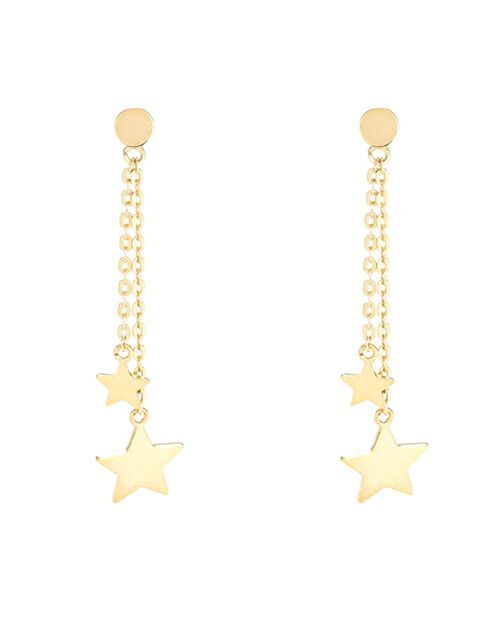 Boucles d'oreilles Etoiles or jaune