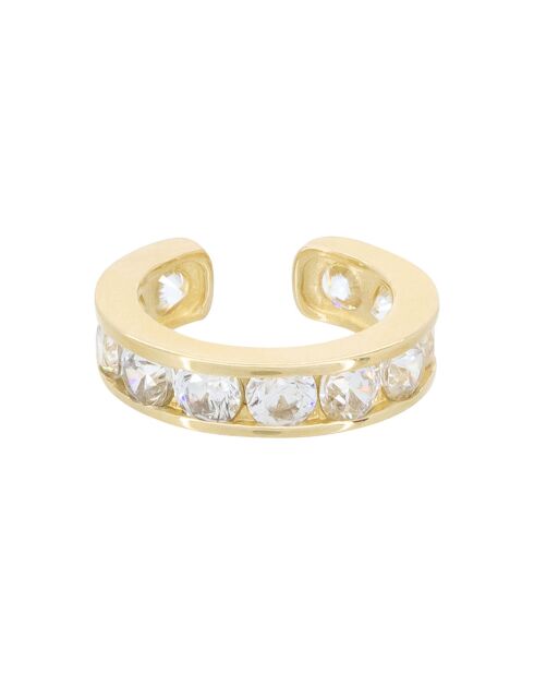 Bijou de Cartilage unitaire Shinning Zircones or jaune