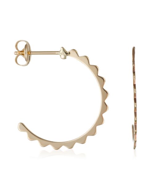 Boucles d'oreilles Créolettes or jaune