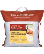 Oreiller anti-moustiques microstop blanc - 65x65 cm