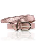 Ceinture en Cuir doublure Synderme rose