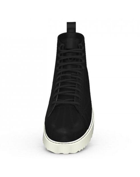 Baskets en Cuir Superstar Boot W noires