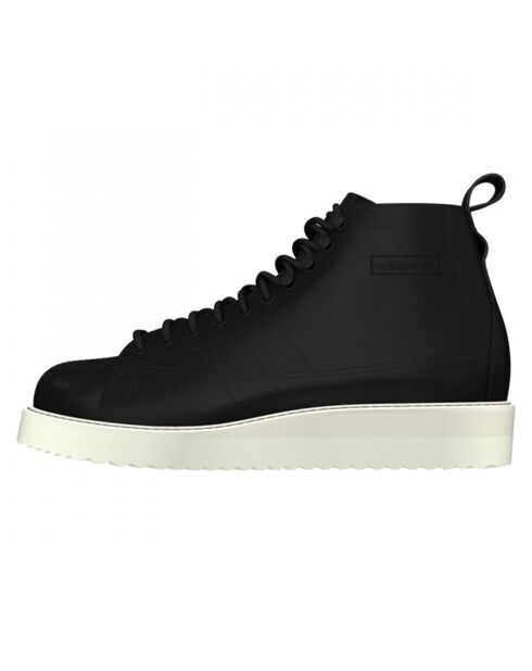 Baskets en Cuir Superstar Boot W noires