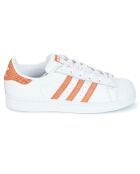 Baskets en Cuir Superstar blanc/orange