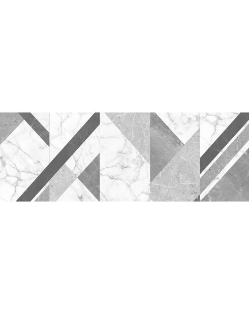 Grauer Marmor-Vinylteppich - 50x140 cm