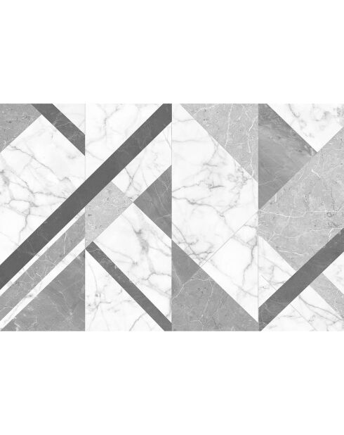 Grauer Marmor-Vinylteppich - 66x100 cm