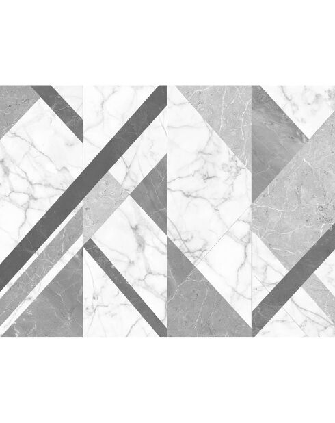 Grauer Marmor-Vinylteppich - 200x266 cm