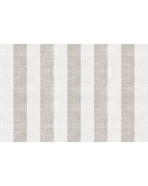 Tappeto vinilico in juta beige/bianco - 133x200 cm