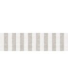 Tapis vinyle en Toile de jute beige/blanc - 80x300 cm