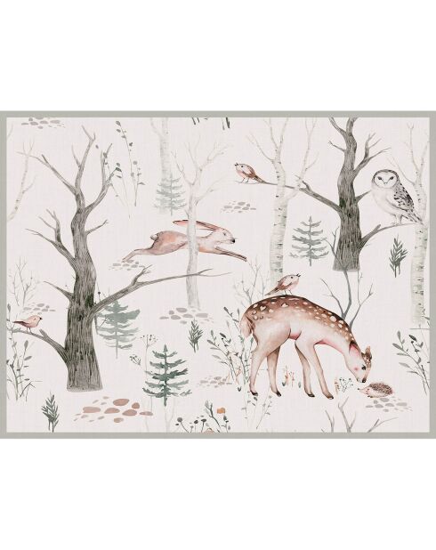 Tappeto vinilico forestale multicolore - 200x266 cm
